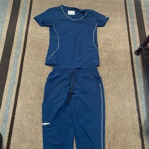 Blue Sketcher Scrubs
